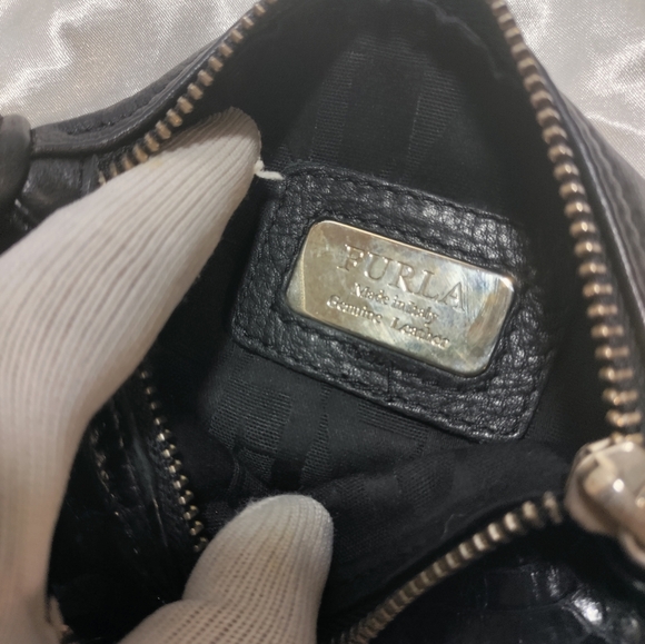 Furla Hand/Shoulder Bag black Genuine Leather - Picture 7 of 8